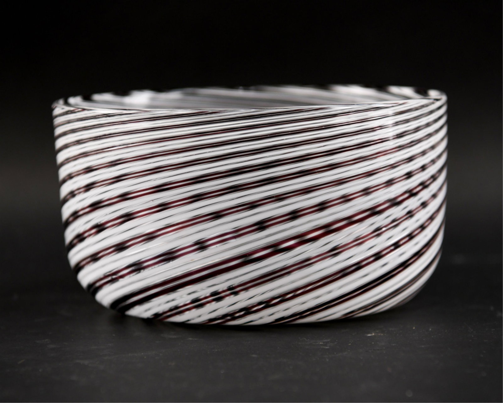 CARTIER N.Y. ITALIAN ART GLASS BOWL: Marked on bottom. Dimensions: H 4.75" x D 8.5" Condition: No issues to note.