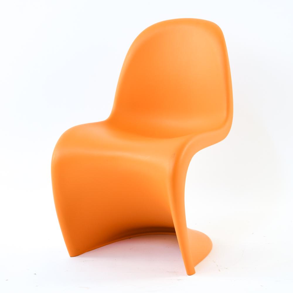 VITRA VERNER PANTON CHILD'S CHAIR: Marked on back. Dimensions: H 25" x W 14.5" x D 16" x SH 13" Condition: Light wear.
