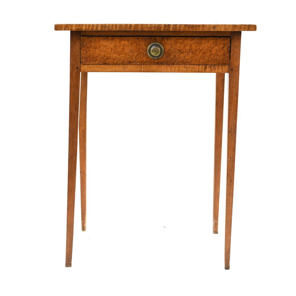 PERIOD FEDERAL MAPLE WORK STAND TABLE (1 of 11)