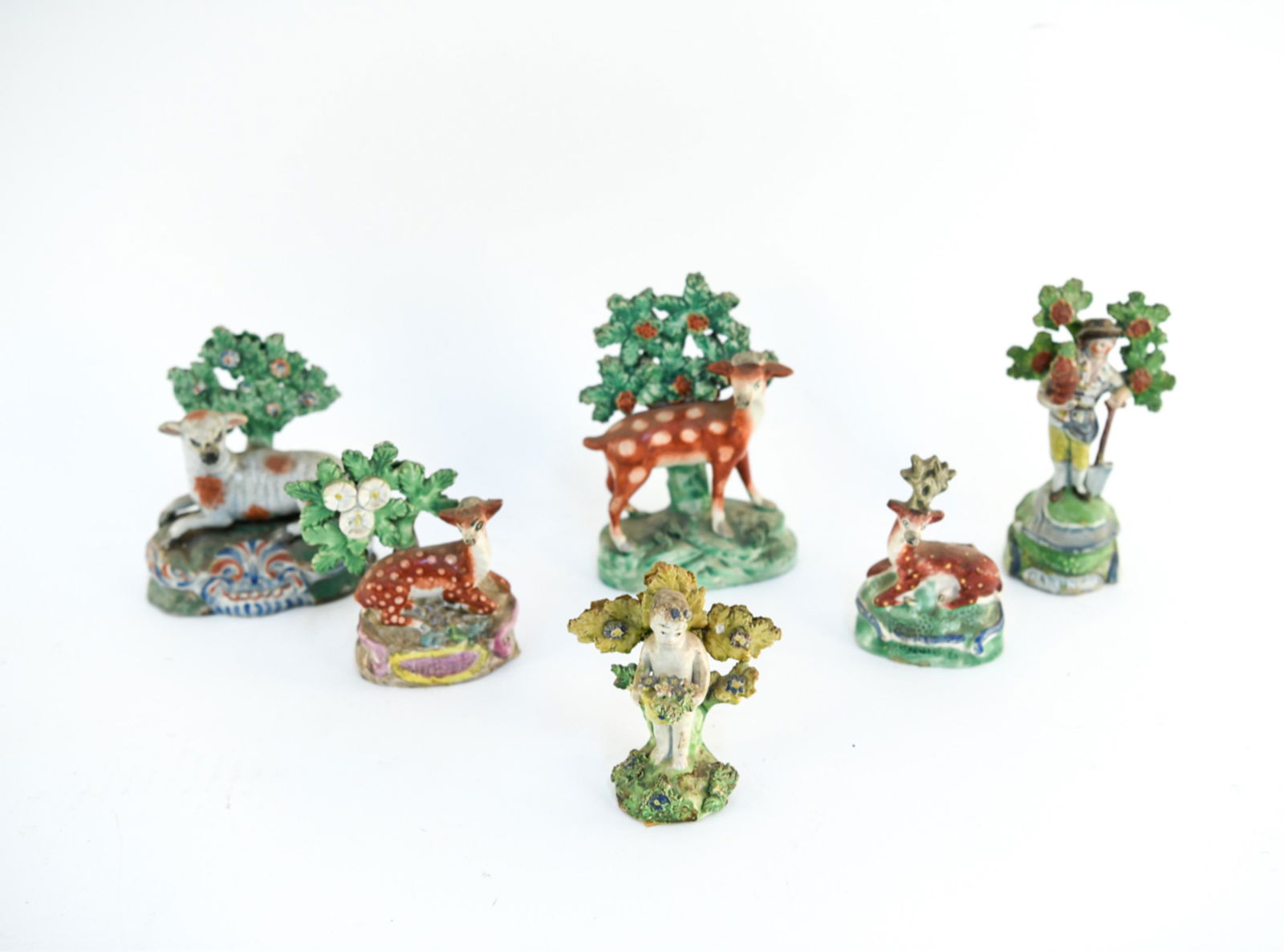 EARLY STAFFORDSHIRE POTTERY GROUPING (1 of 10)