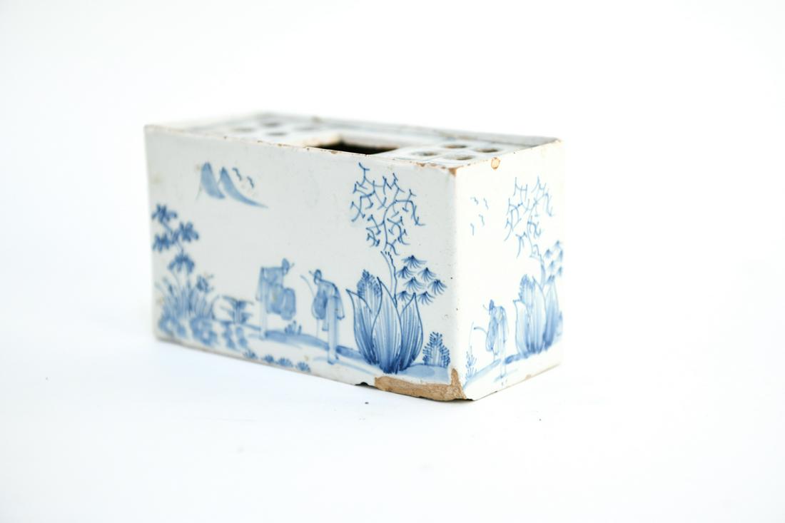 18TH C. DELFT FLOWER BRICK (1 of 9)