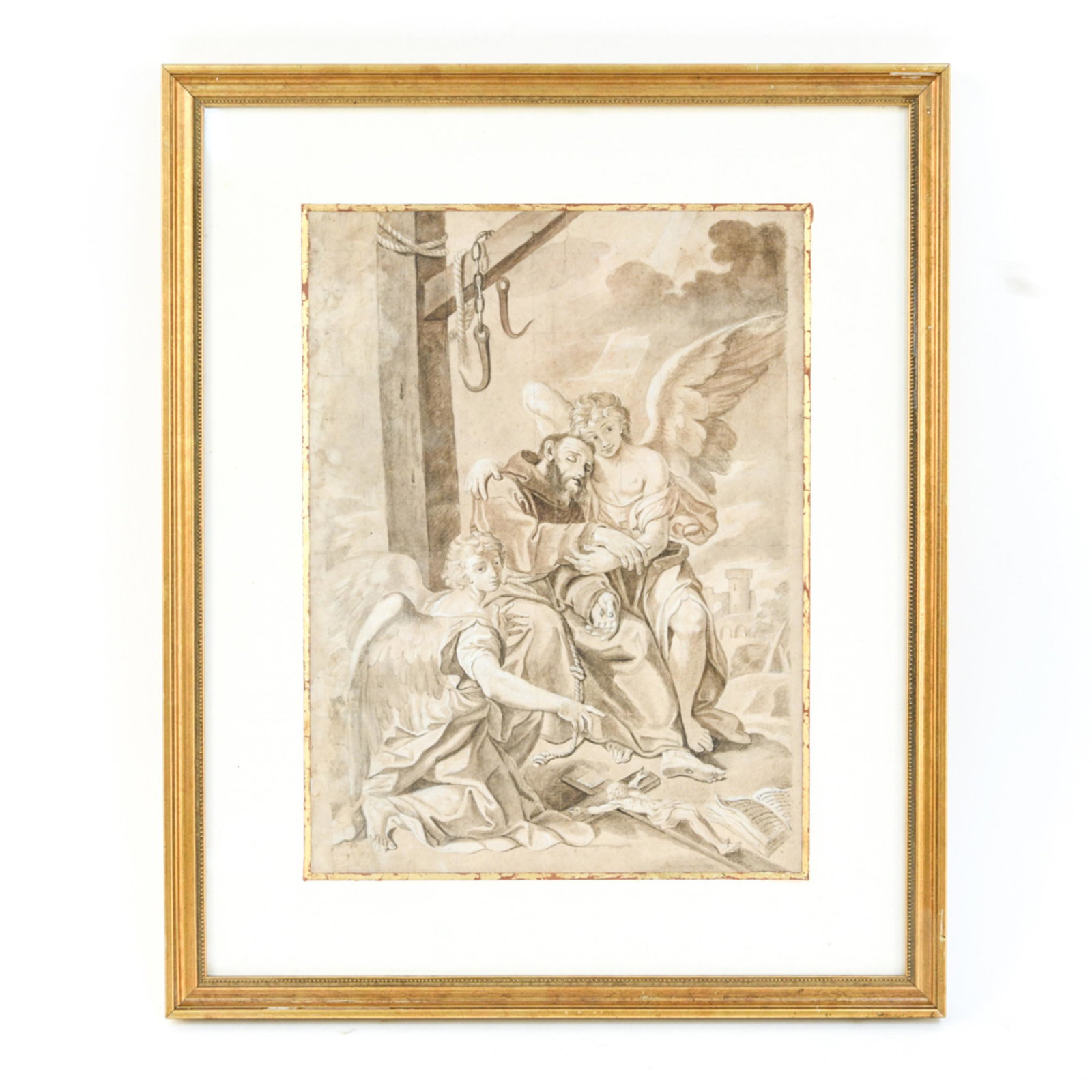 18TH CENTURY ITALIAN WASH DRAWING (1 of 9)