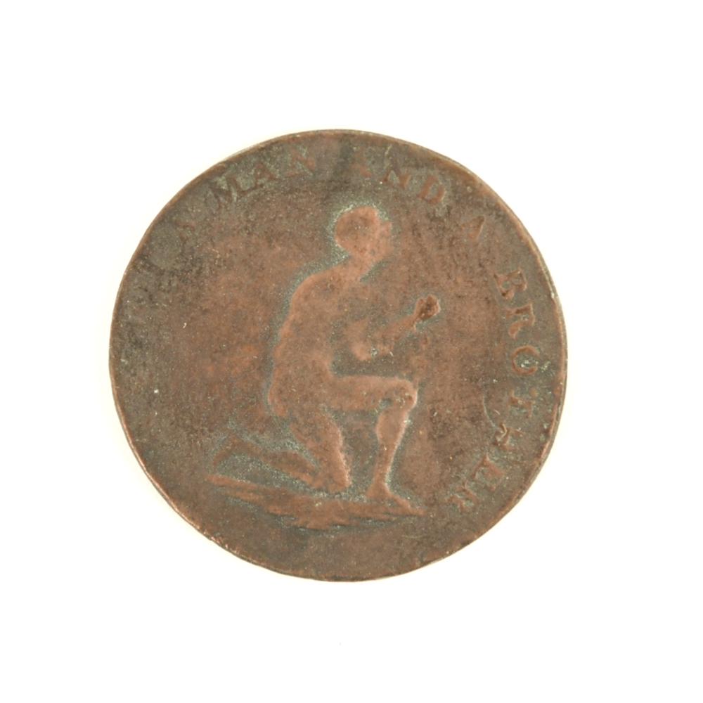 1838 SLAVERY HARD TIMES TOKEN (1 of 2)
