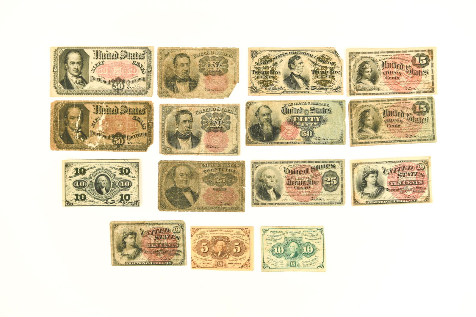 (15) US FRACTIONAL CURRENCY (1 of 17)