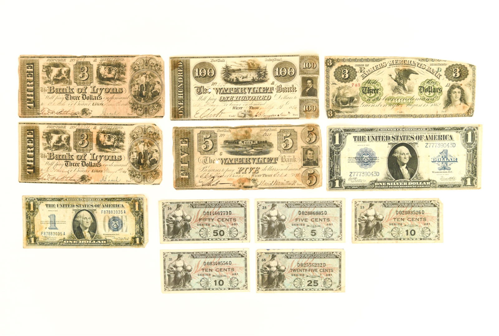 GROUPING OF AMERICAN CURRENCY (1 of 12)