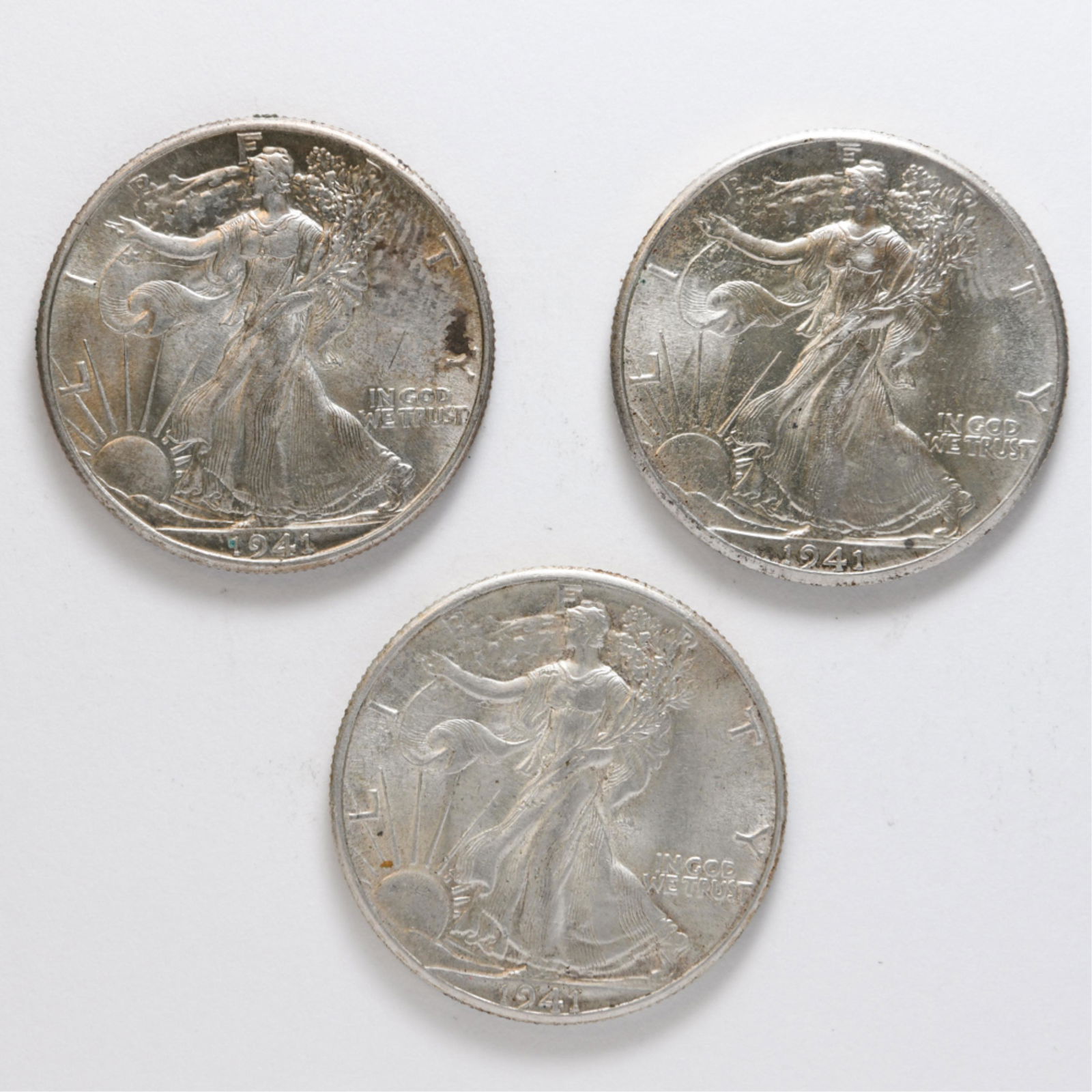 (3) 1941-P 50C GRADED AU 55 (1 of 2)