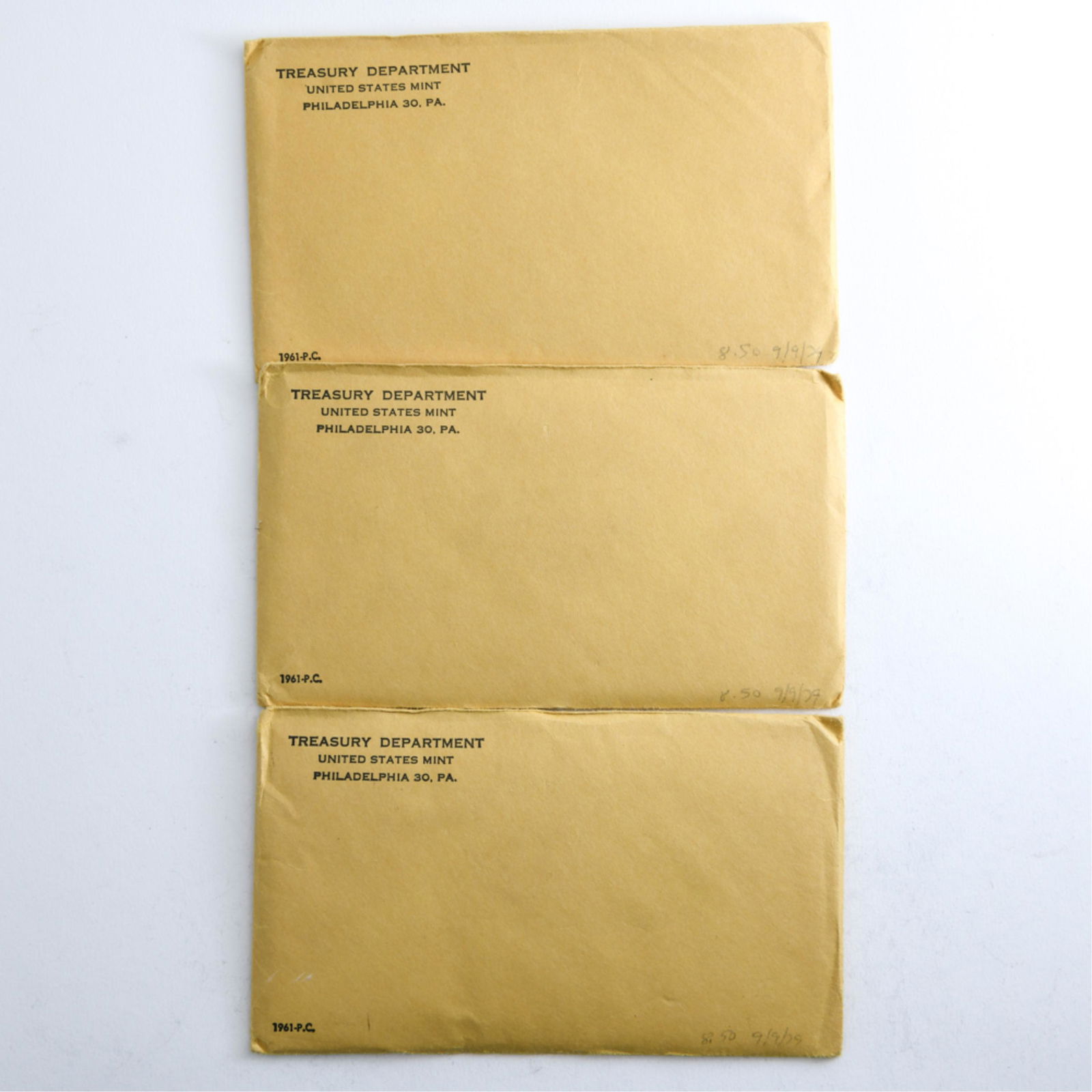 (3) 1961 - P MINT SETS (1 of 7)