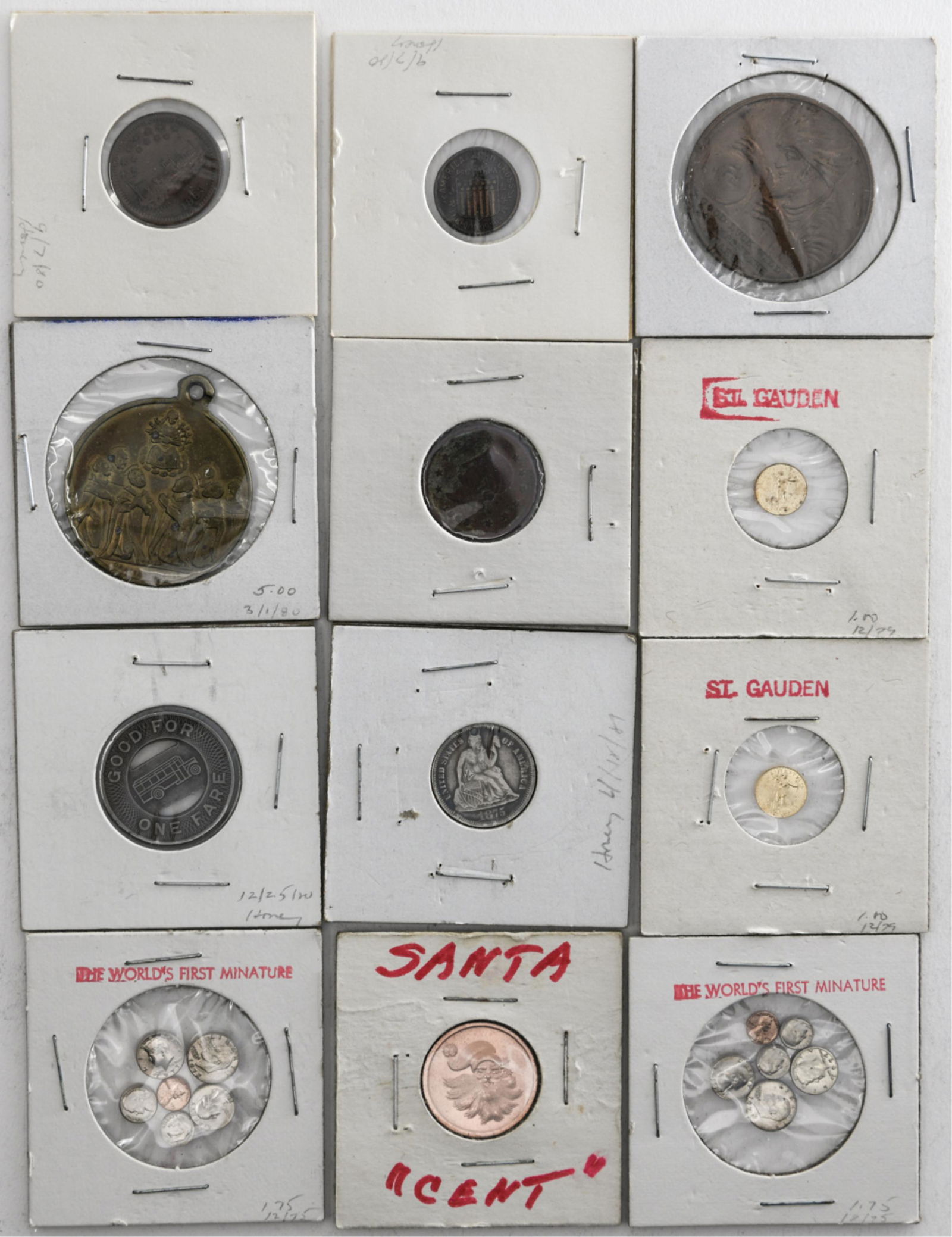 CIVIL WAR TOKENS (2) ETC (1 of 12)
