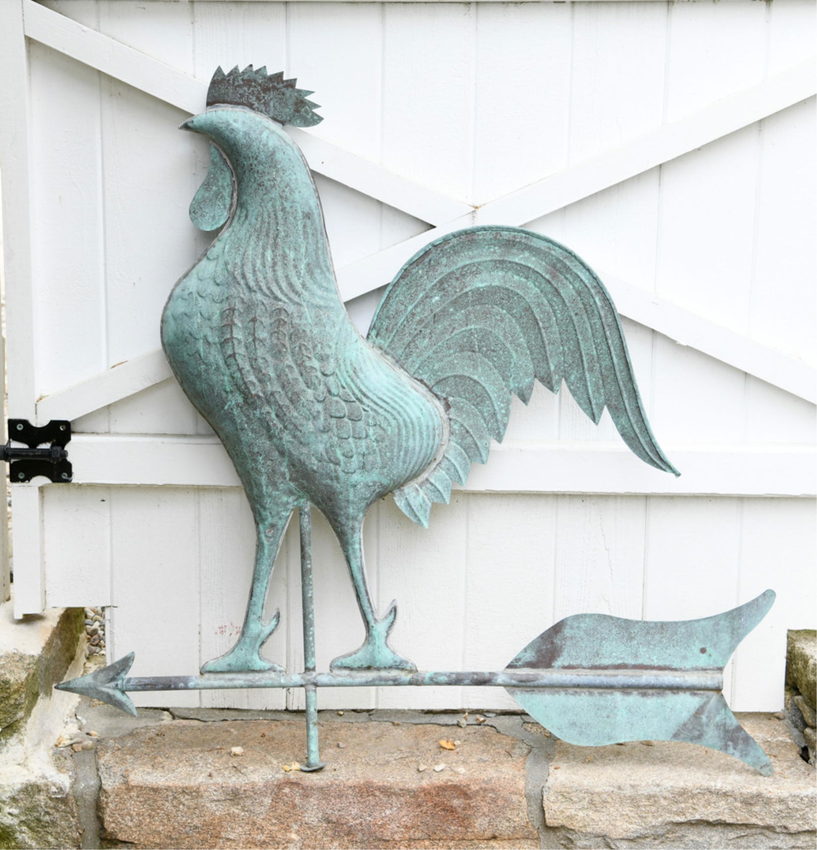 VINTAGE COPPER ROOSTER WEATHERVANE (1 of 9)