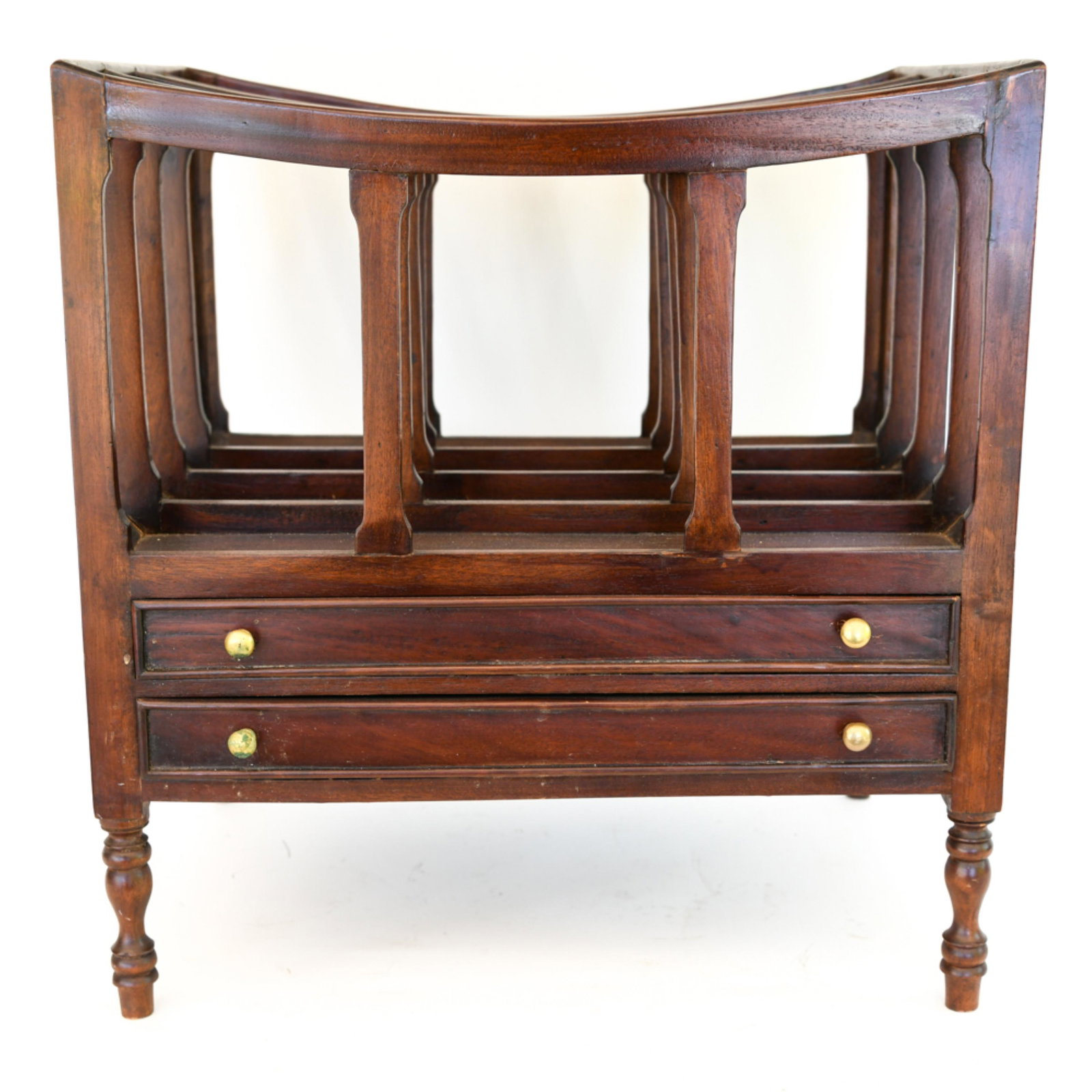 VINTAGE REGENCY STYLE CANTERBURY MAGAZINE RACK (1 of 11)