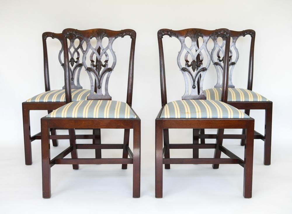 (4) HEPPLEWHITE STYLE SIDE CHAIRS (1 of 13)