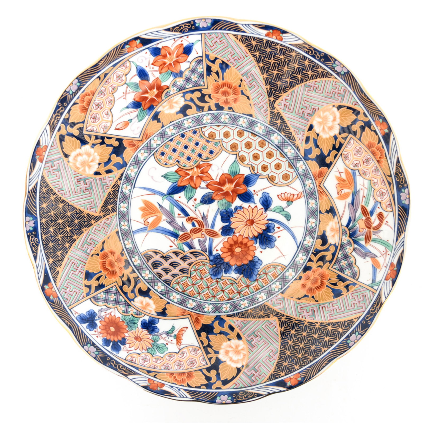 20TH C. IMARI STYLE PORCELAIN PLATTER (1 of 10)