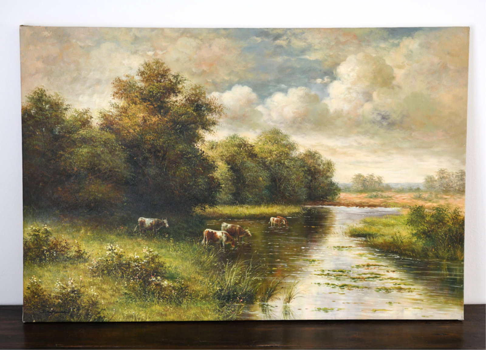 CONTEMPORAY LANDSCAPE O/C OF COWS (1 of 9)