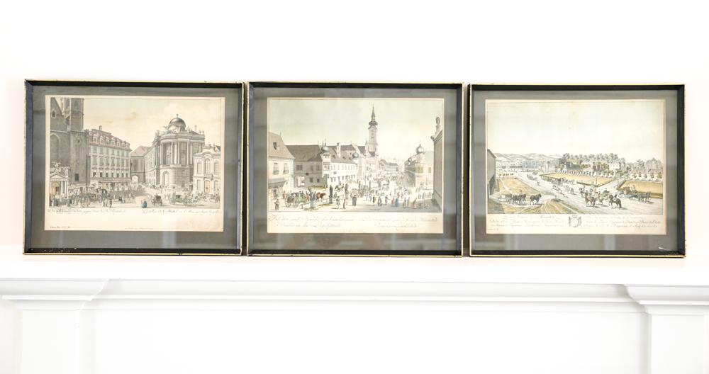 (3) 18TH C. COLORED AQUATINTS (1 of 9)