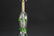 MID-CENTURY ART GLASS APPLIED POLKA DOT LAMP - 2