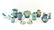 GROUPING OF ROSEVILLE POTTERY VASES