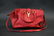 SAINT LAURENT RED LEATHER HANDBAG