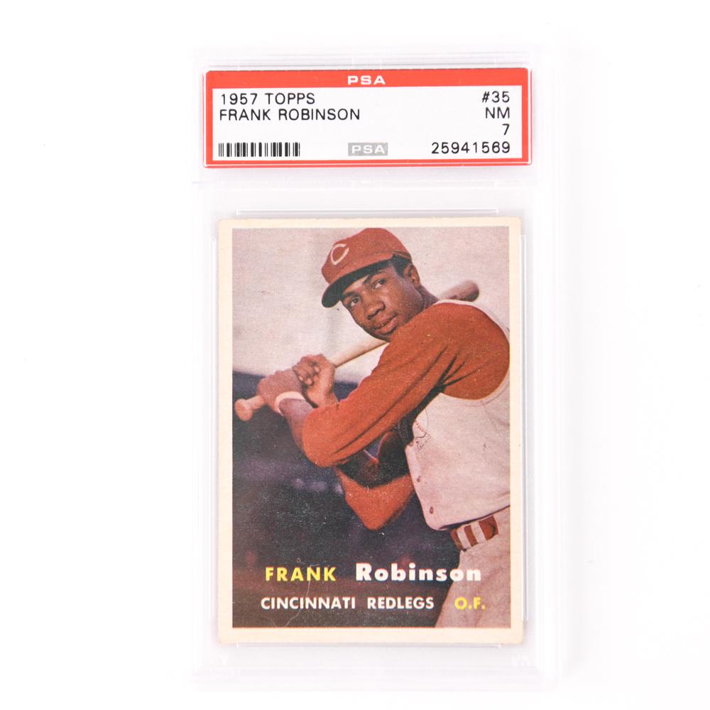 1957 TOPPS #35 FRANK ROBINSON CARD (1 of 2)