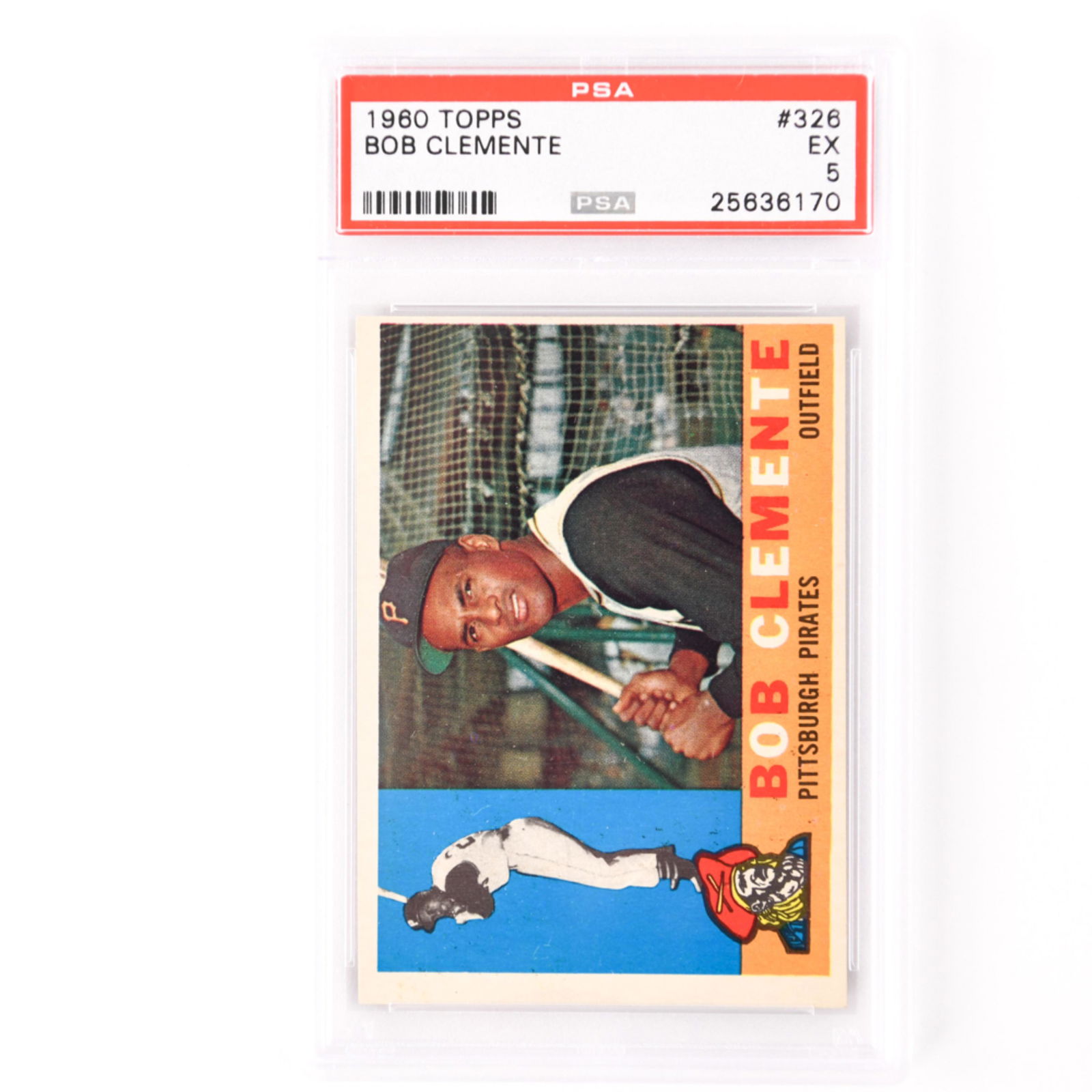 1960 TOPPS #326 BOB CLEMENTE CARD (1 of 2)