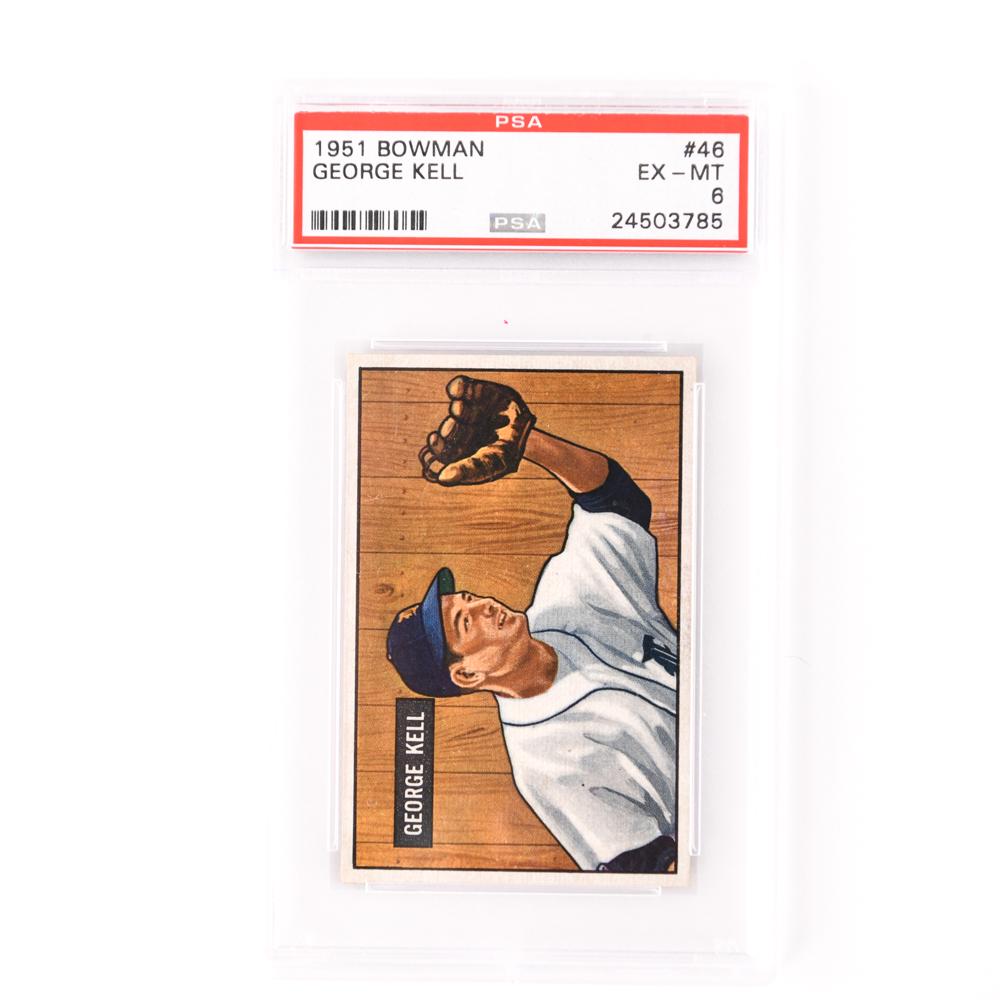 1951 BOWMAN #46 GEORGE KELL CARD (1 of 2)