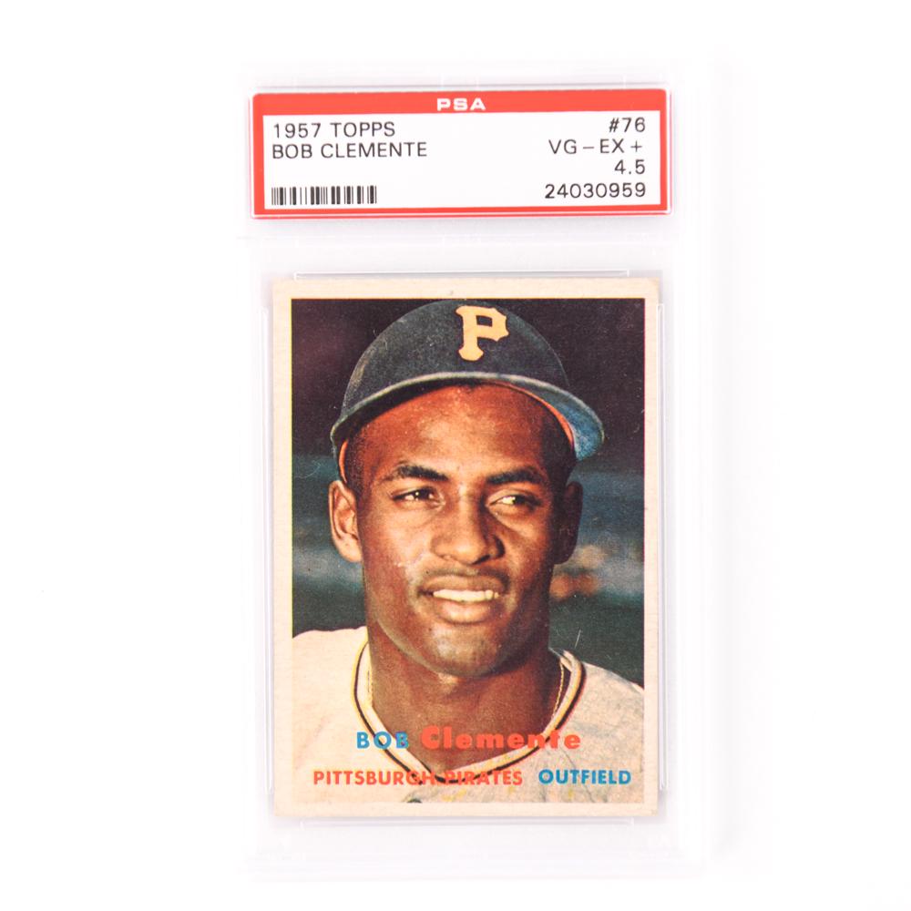 1957 TOPPS #76 BOB CLEMENTE CARD (1 of 2)