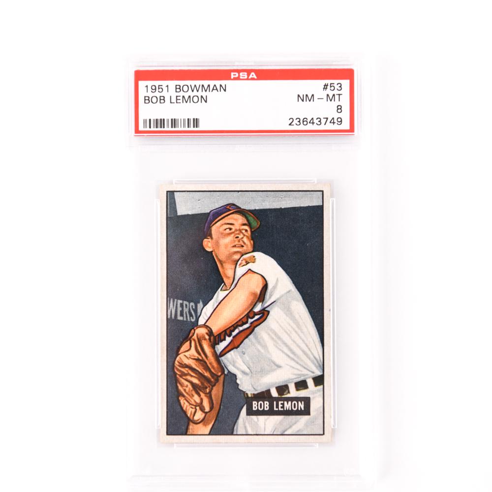 1951 BOWMAN #53 BOB LEMON CARD (1 of 2)