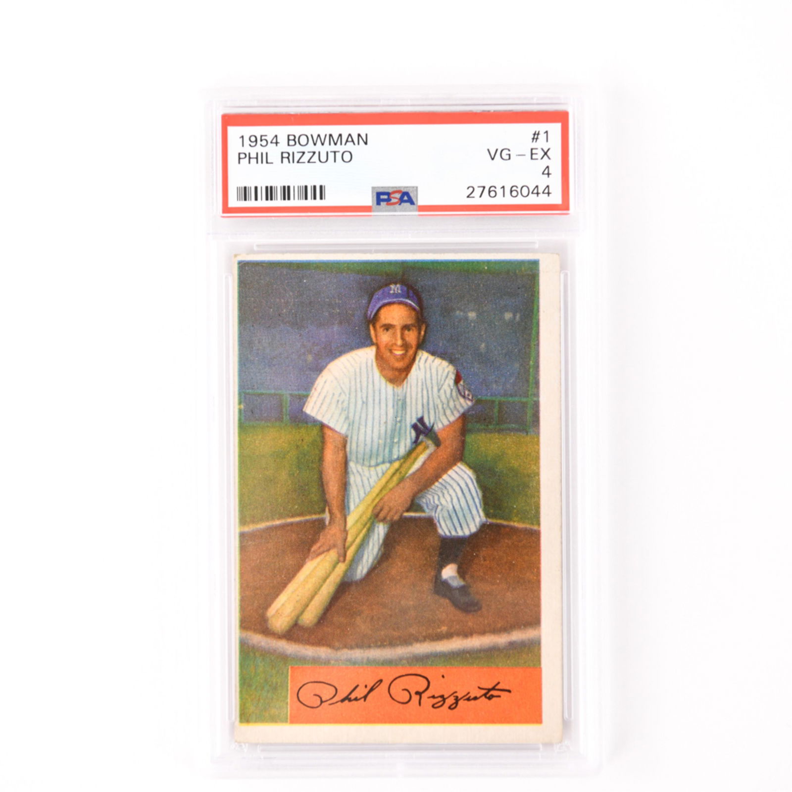 1954 BOWMAN #1 PHIL RIZZUTO CARD (1 of 2)