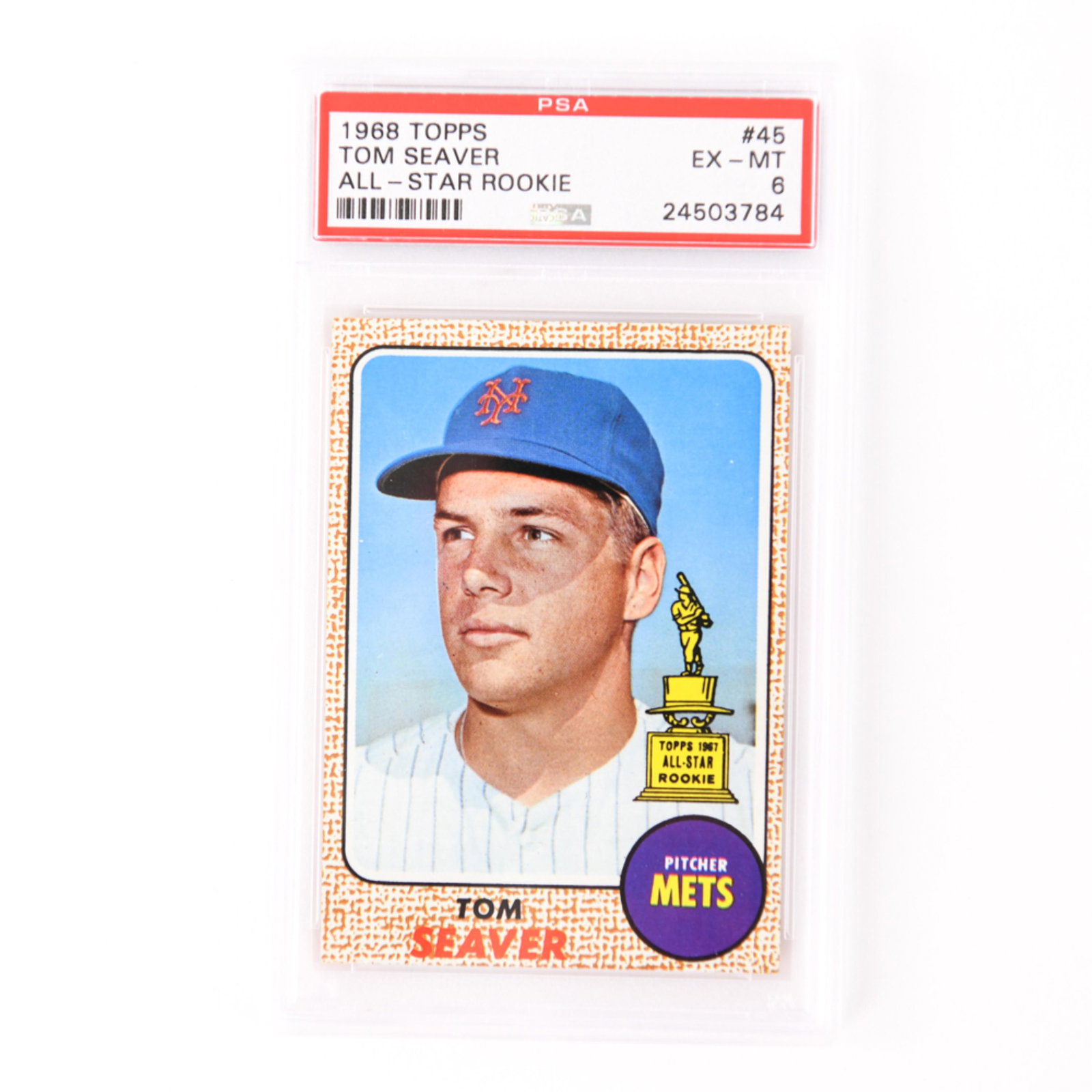 1968 TOPPS #45 TOM SEAVER ALL-STAR ROOKIE CARD (1 of 2)