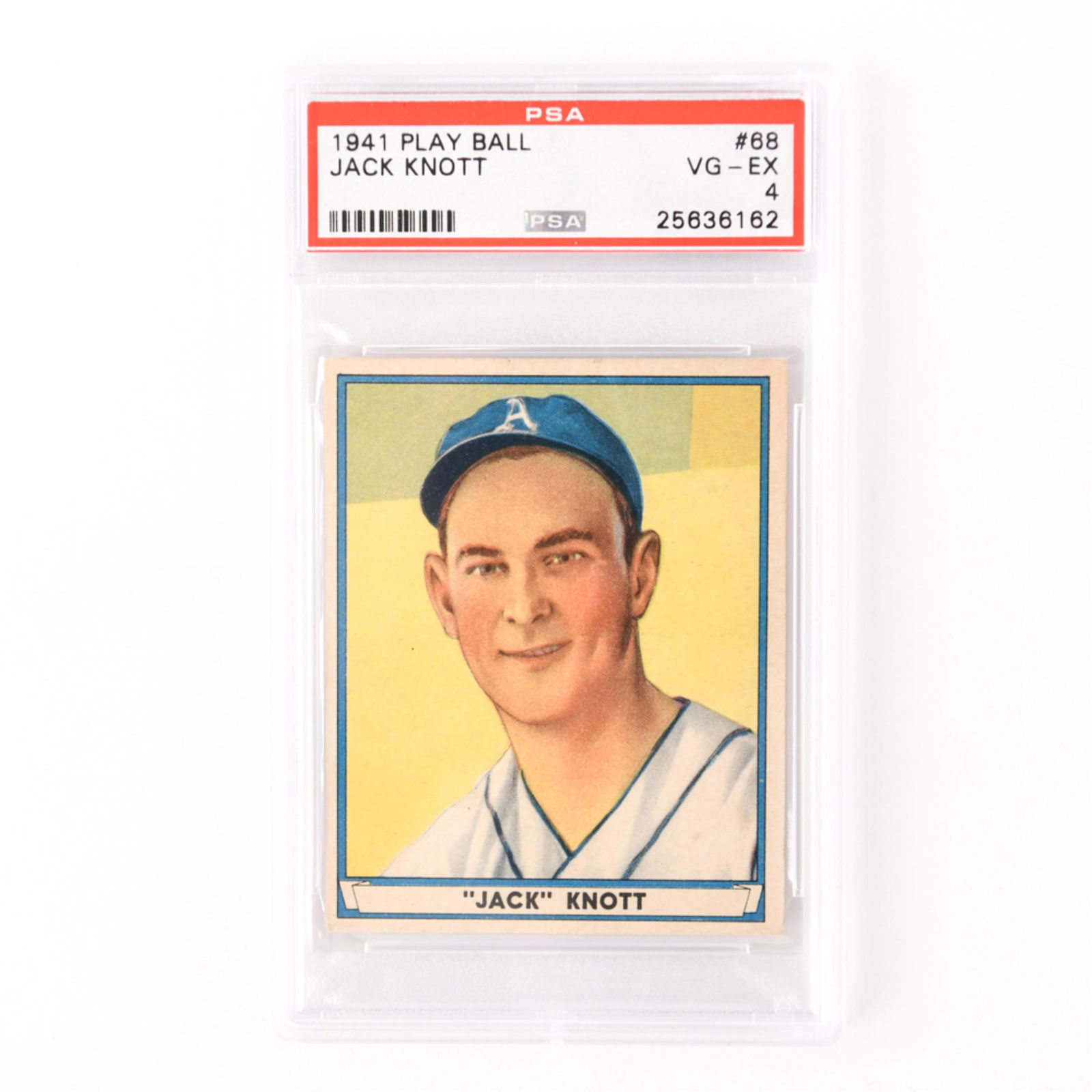 1941 PLAY BALL #68 JACK KNOTT CARD (1 of 2)