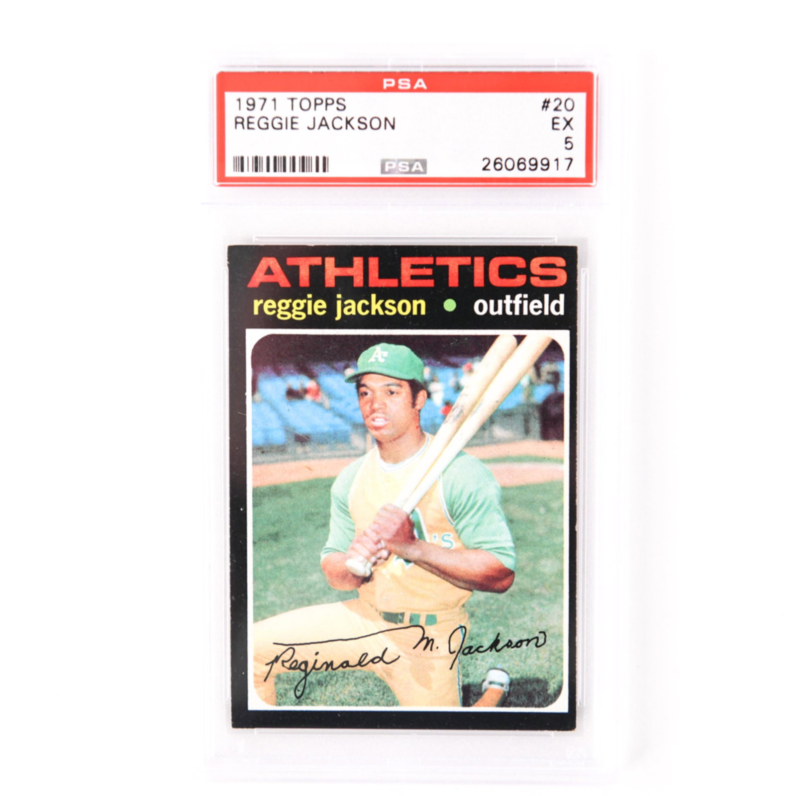 1971 TOPPS #20 REGGIE JACKSON CARD (1 of 2)