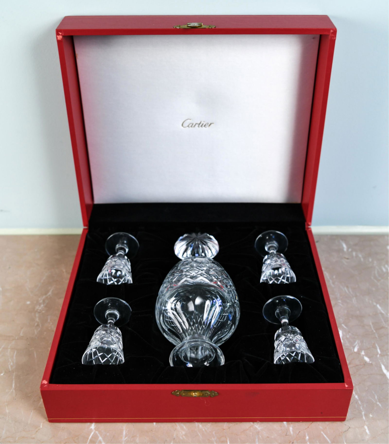 CARTIER DECANTER & CORDIAL GLASSES (1 of 15)