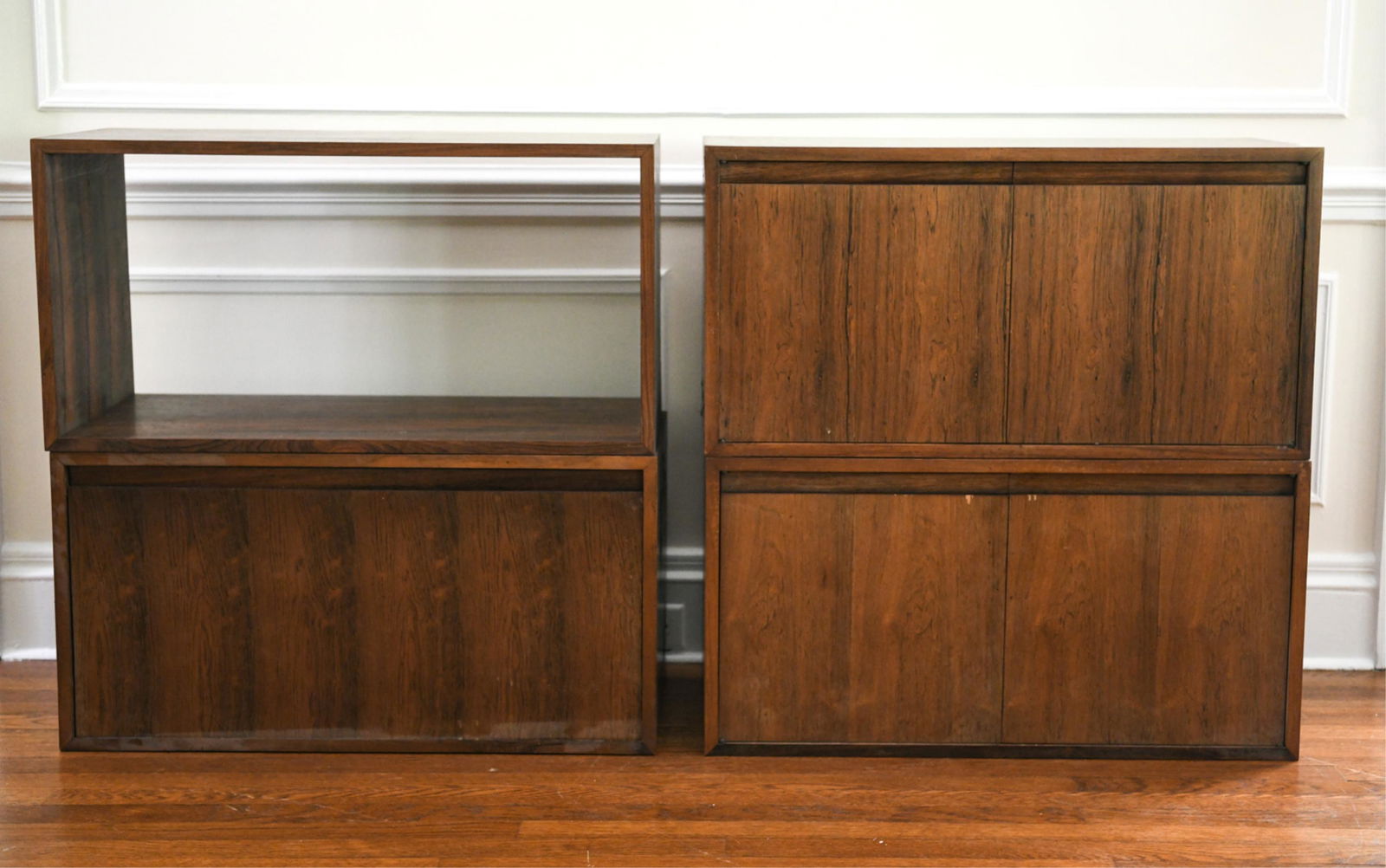 (4) DANISH ROSEWOOD WALL CABINETS (1 of 12)