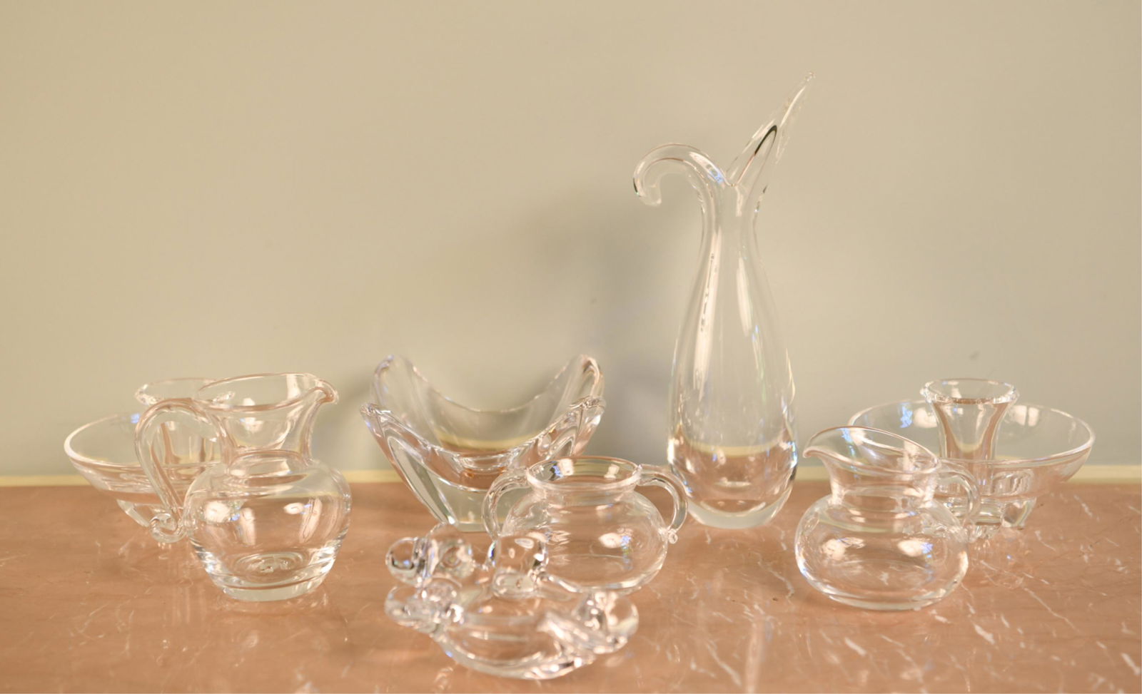 GROUPING OF CRYSTAL INCL. STEUBEN, ORREFORS (1 of 18)