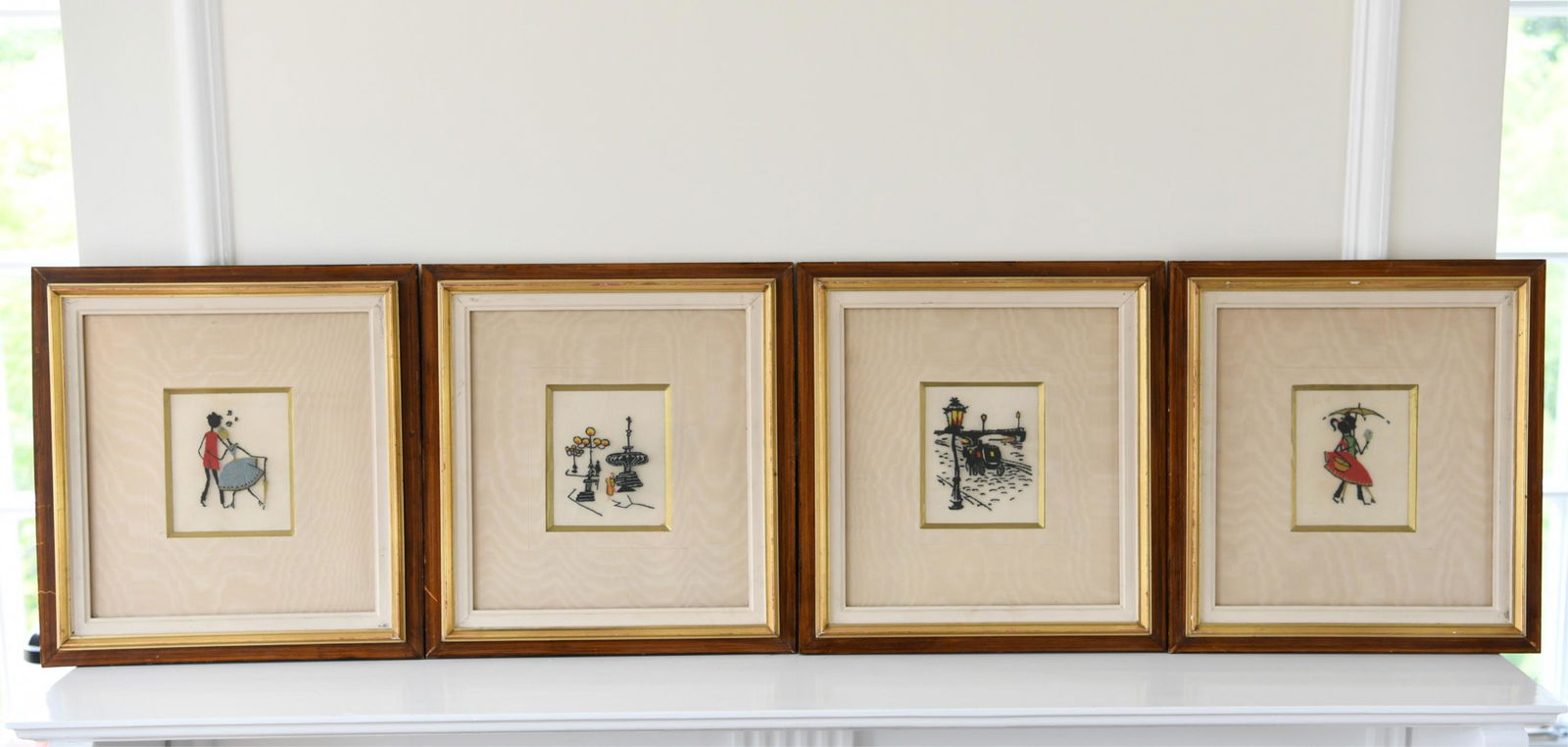 (4) MID-CENTURY FRENCH NEEDLEPOINT ART (1 of 7)