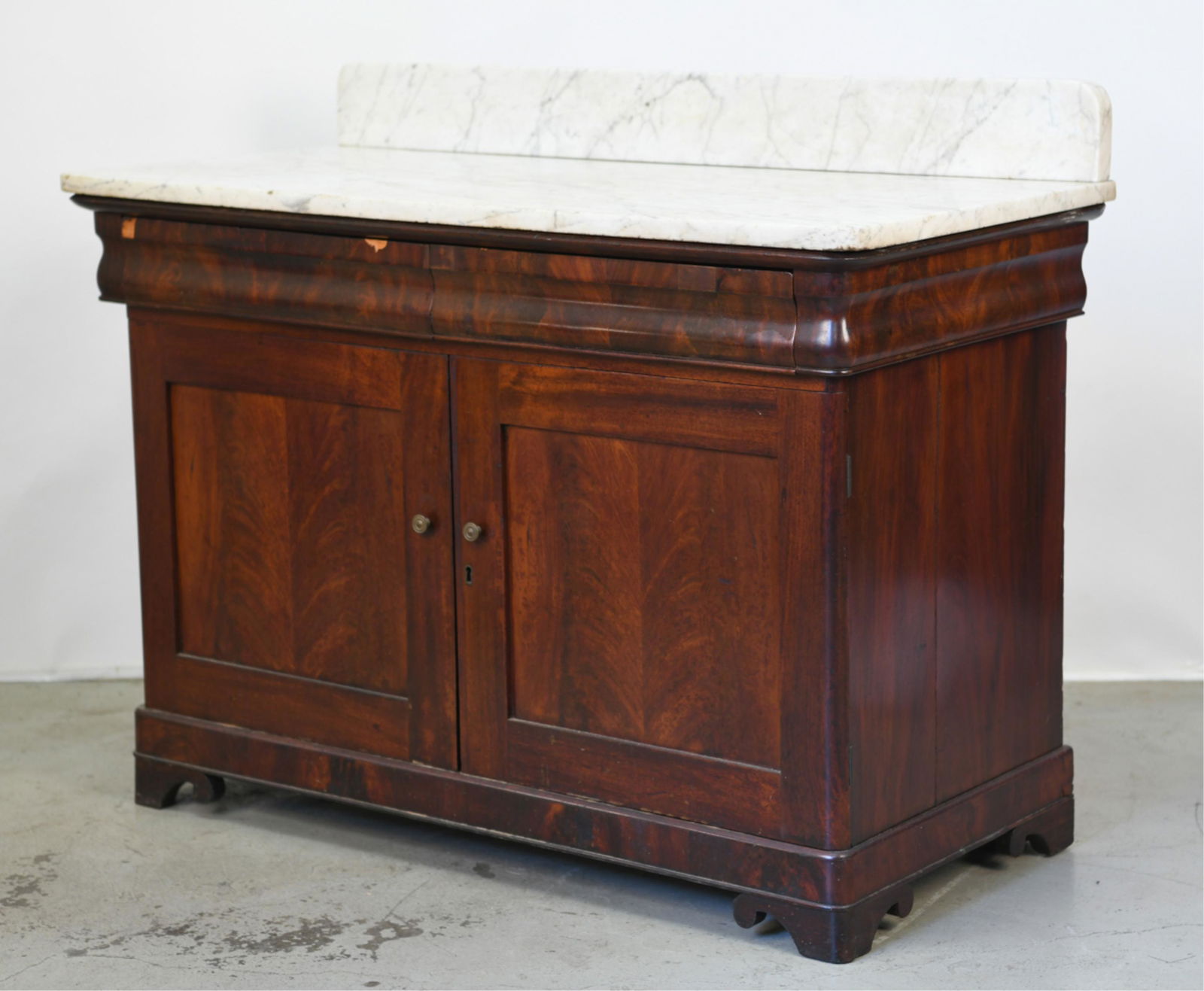 ANTIQUE VICTORIAN MARBLE TOP WASHSTAND (1 of 9)