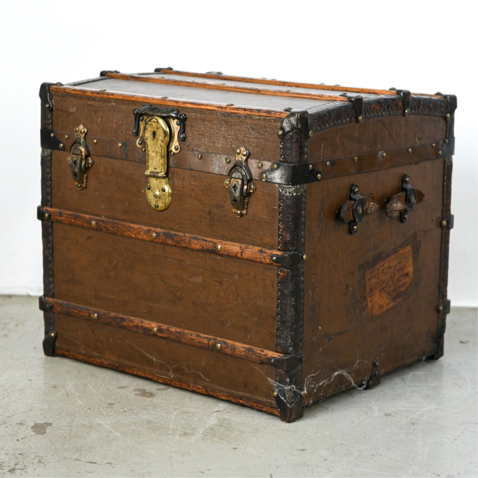 SMALL ANTIQUE CHEST TRUNK (1 of 10)