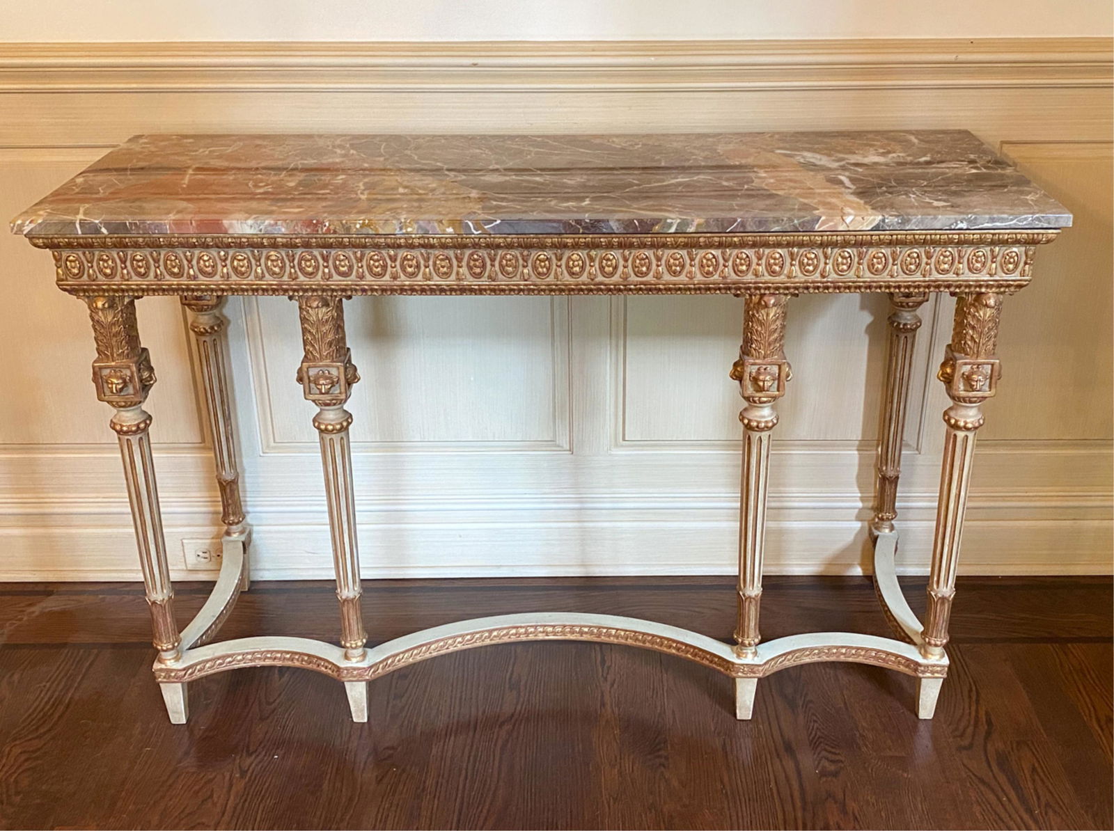 LOUIS XVI STYLE MARBLE TOP CONSOLE (1 of 14)