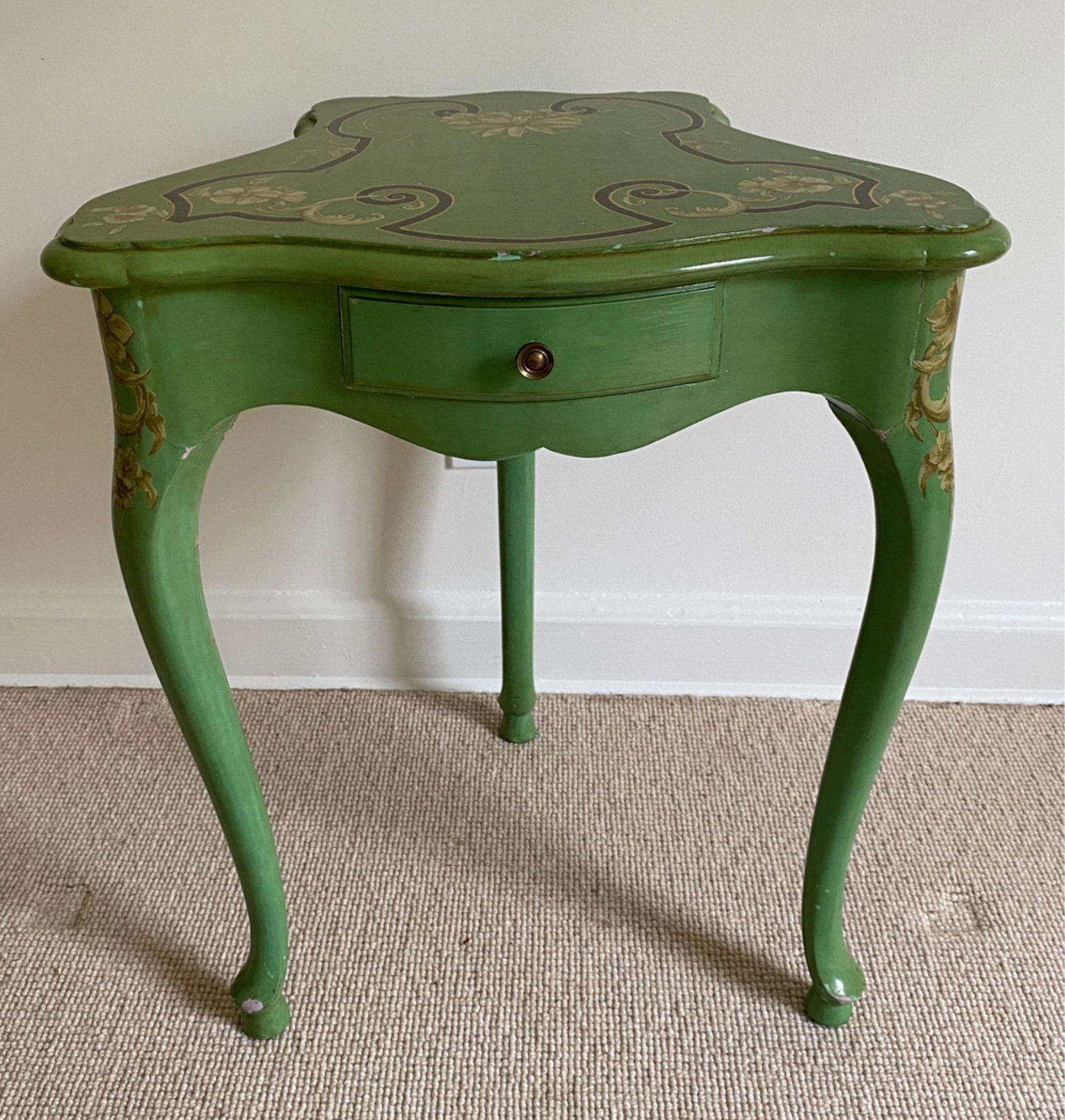 VINTAGE PAINT DECORATED TABLE (1 of 13)