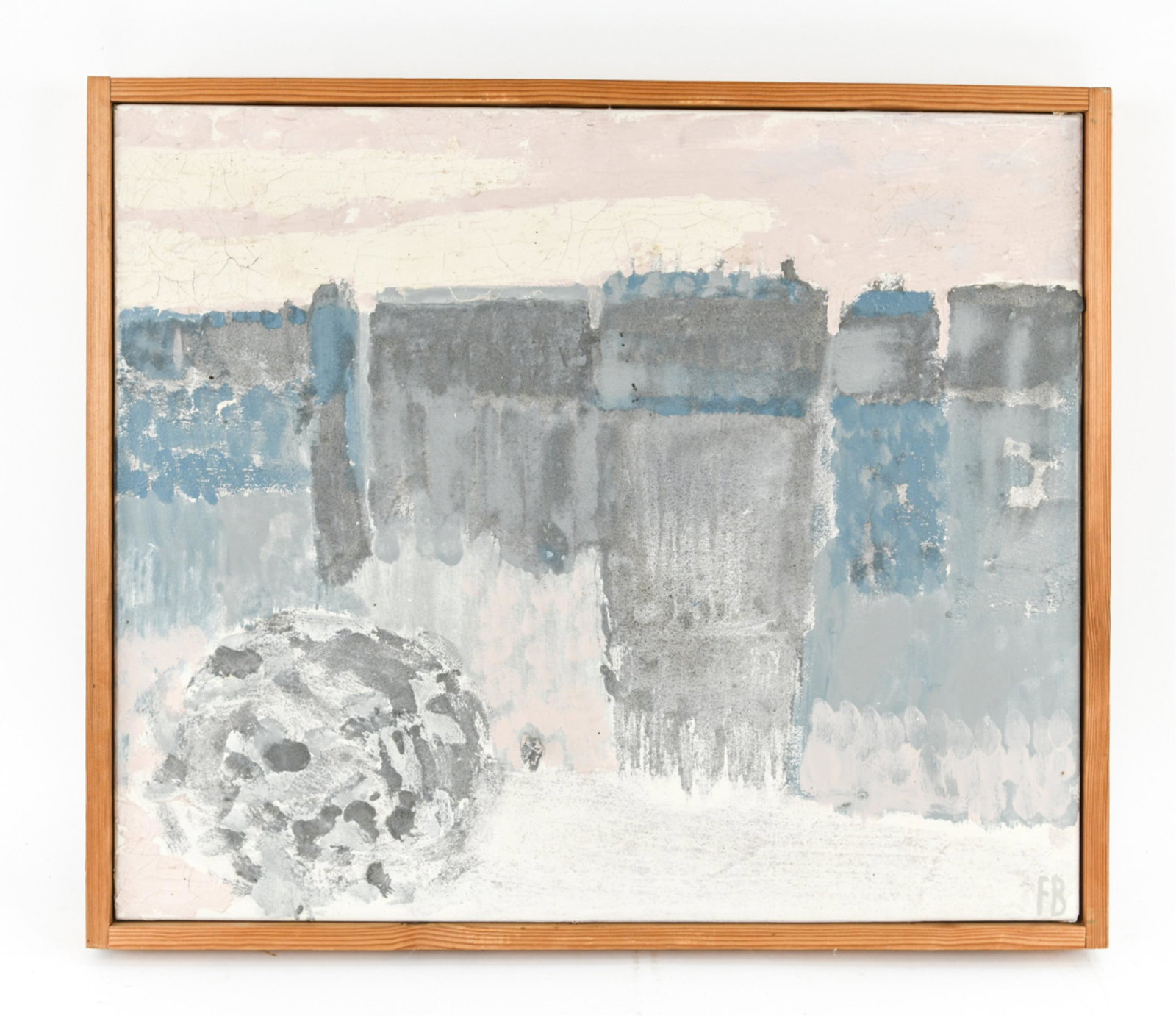 MODERN DANISH ABSTRACT CITYSCAPE O/C (1 of 9)