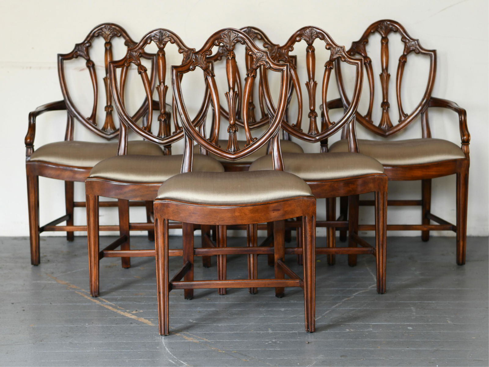 (6) THEODORE ALEXANDER CARVED DINING CHAIRS (1 of 11)