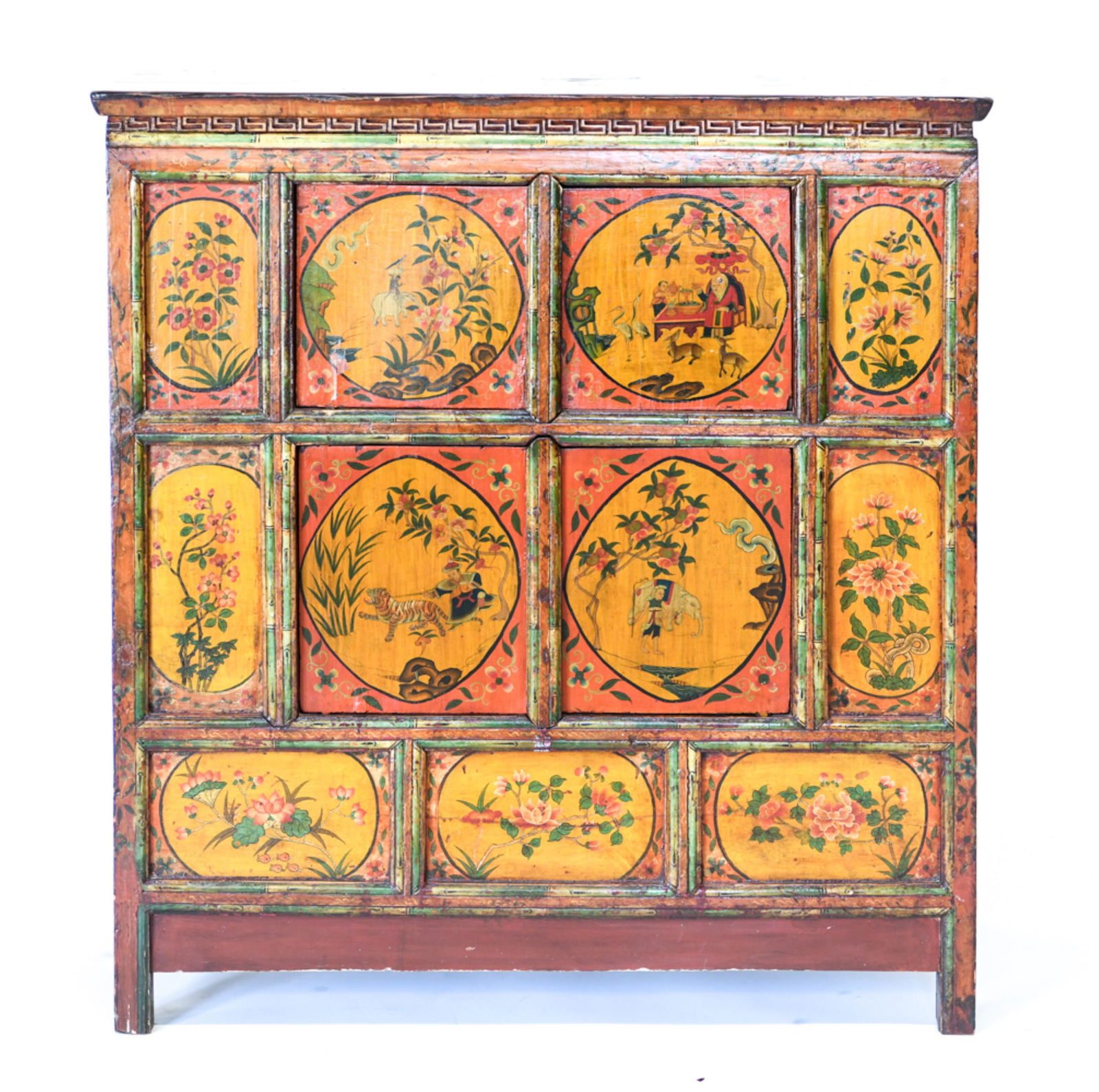 TIBETAN PAINTED CABINET (1 of 9)