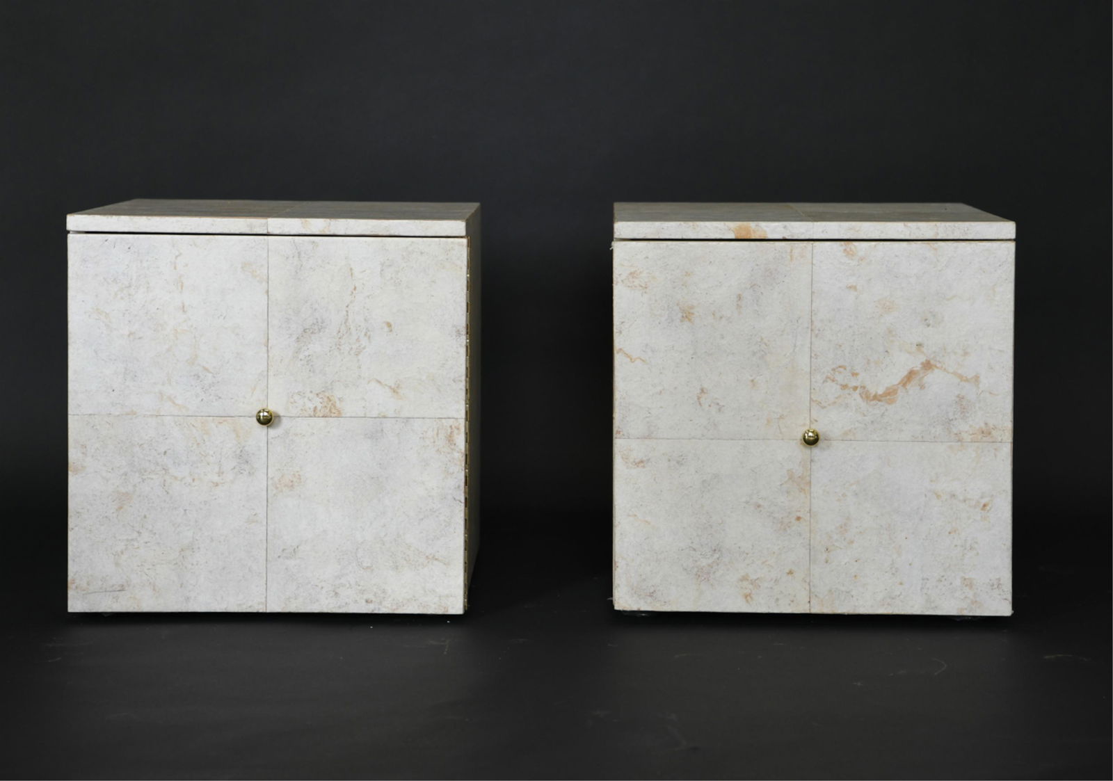 PAIR OF CONTEMPORARY NIGHTSTAND CABINETS (1 of 8)