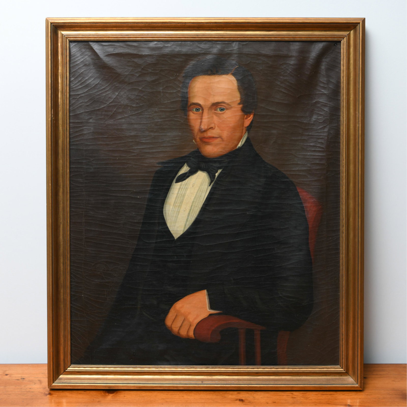 SECOND QUARTER OF 19TH C. AMERICAN PORTRAIT O/C (1 of 5)
