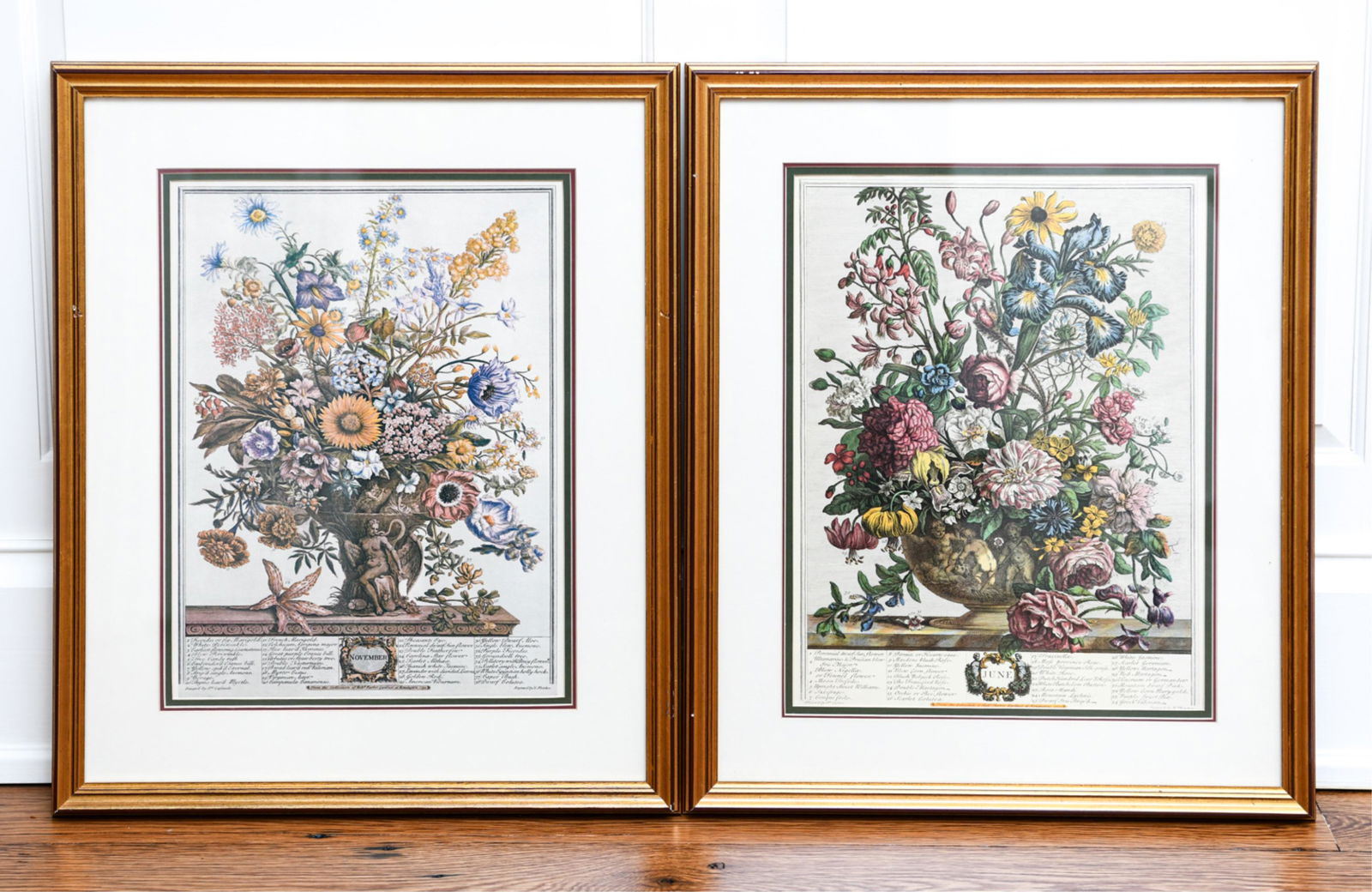 (2) FLORAL REPRODUCTION PRINTS (1 of 11)