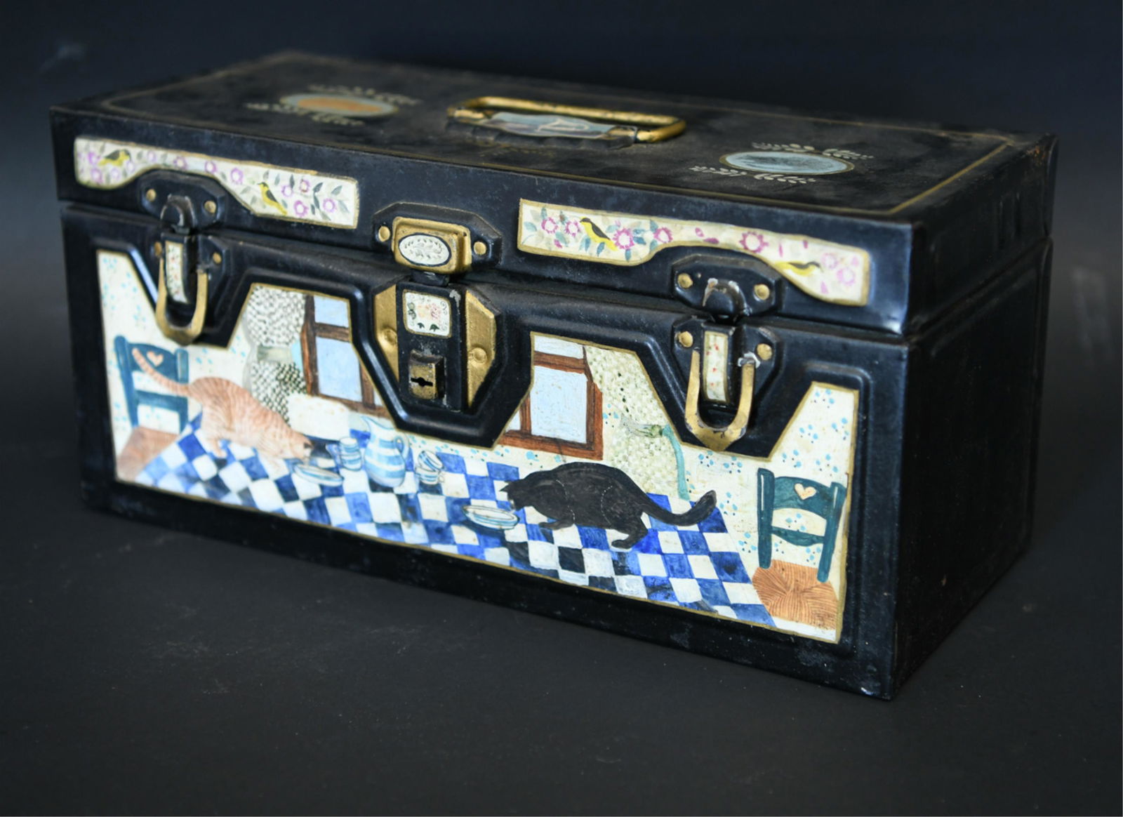 FOLK PAINTED BOX (1 of 8)