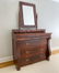 19TH C. EMPIRE MAHOGANY VANITY CHEST - 2