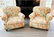 PAIR LOUNGE CHAIRS W/ ANIMAL & FLOWER UPHOLSTERY - 4