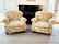 PAIR LOUNGE CHAIRS W/ ANIMAL & FLOWER UPHOLSTERY - 5