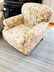 PAIR LOUNGE CHAIRS W/ ANIMAL & FLOWER UPHOLSTERY - 7