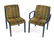 10 BILL STEPHENS KNOLL DINING CHAIRS LARSEN FABRIC - 2